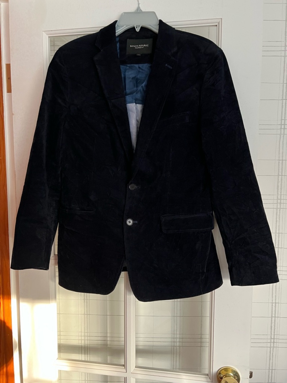 Banana Republic Men's Navy Corduroy Sport Coat